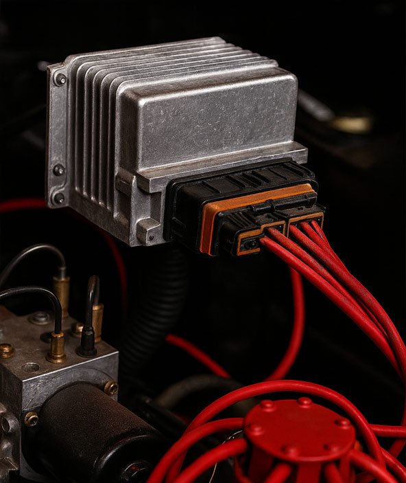 Araç beyin arıza tespiti ve ECU elektronik tamiri görseli