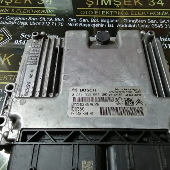 0281039555 9850563780 4740016052 CMMMD1CS003AACEM0 MD1CS003 98 518 889 80 Peugeot Citroen Motor Beyni